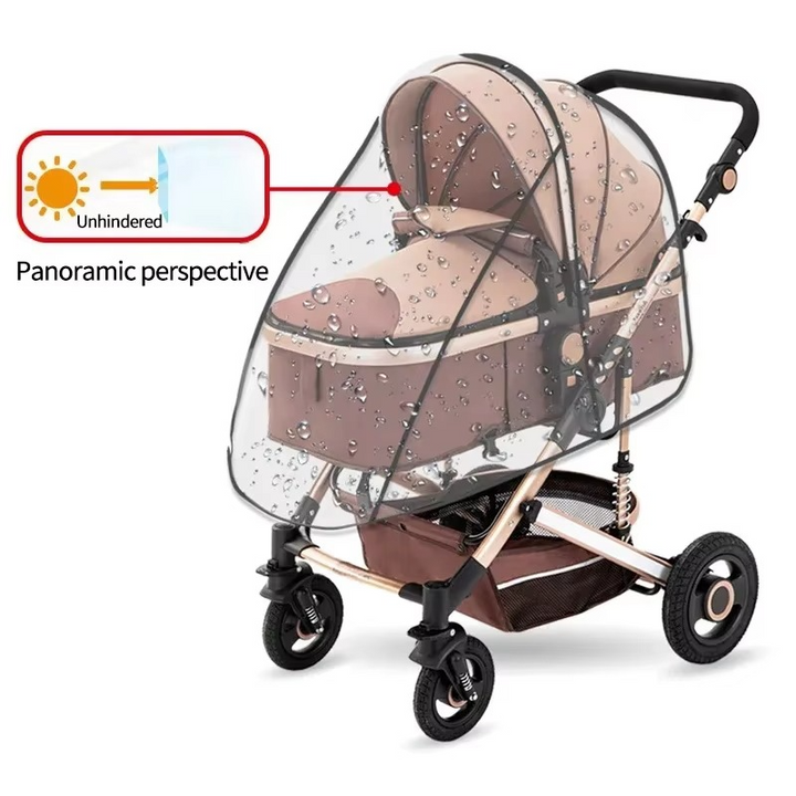 Skanto | Universeller wasserdichter Kinderwagen-Regenschutz für Allwetterschutz