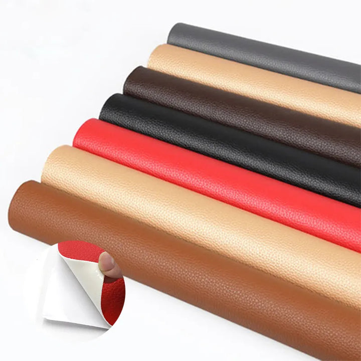 Skanto | 50x137CM selbstklebende PU-Leder-Stoffflicken: Reparaturaufkleber für Autositze und Sofas – PU-Stoffaufkleber