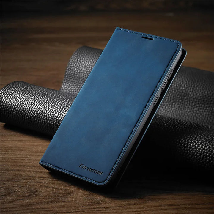 Skanto iPhone Hülle: Magnetische Ledertasche für stilvollen Schutz