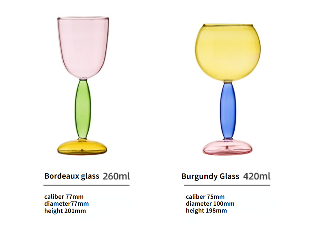 Skanto | Borosilikat 3-Farben-Glas – Weinglas
