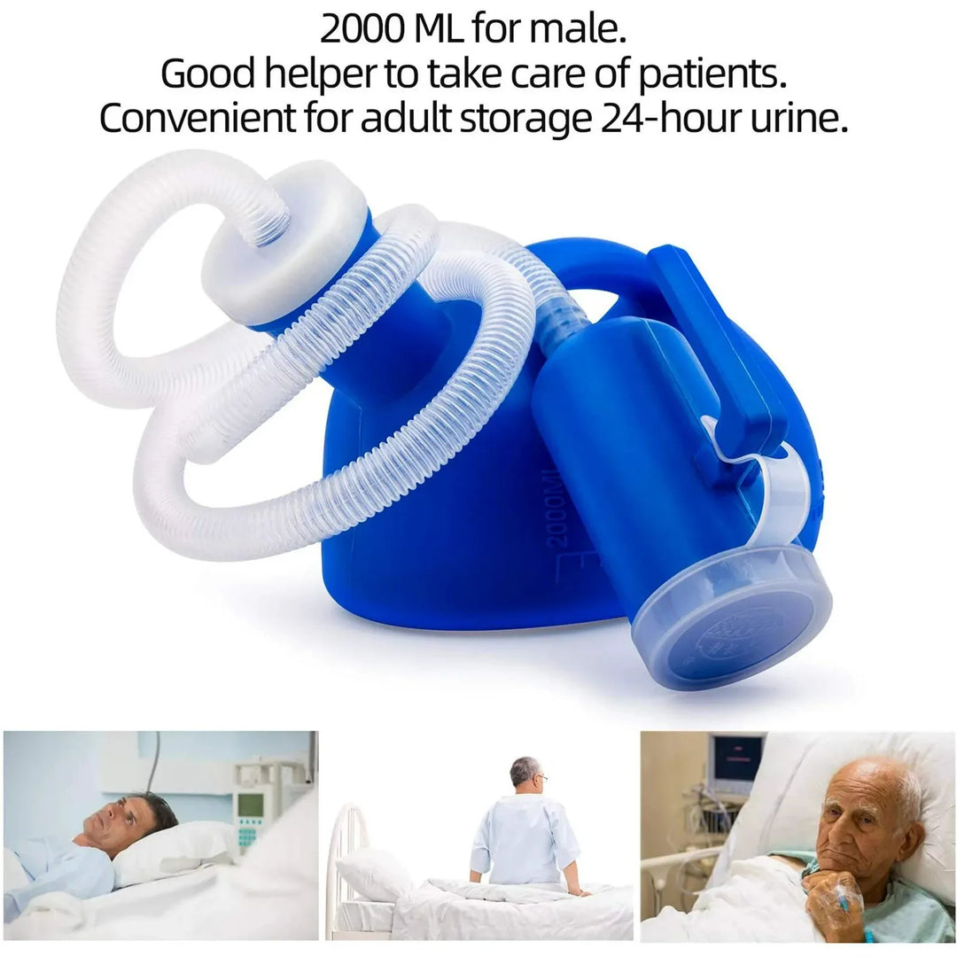 Skanto | Auslaufsicheres tragbares Urinal für Männer: 2000 ML Urinflasche für Zuhause, Camping, Roadtrips