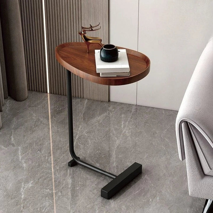 Skanto | C-förmiger mobiler Beistelltisch, ideal für Sofa oder Bett