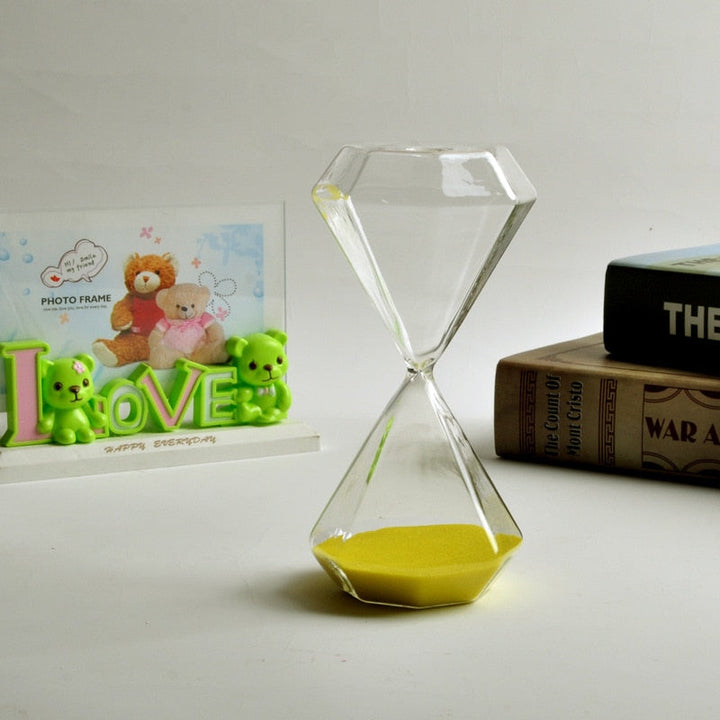 Skanto | 5-60 Minuten Diamant-Sanduhr, Sand-Timer, Sandglas, Kindergeschenk, Timer, Heimdekoration, Erhältlich in mehreren Farboptionen