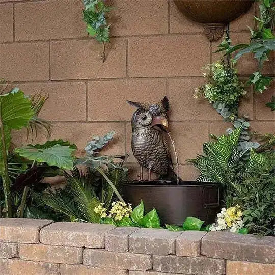 Tierfigur | Bezaubernder Wasserfallbrunnen für den Außenbereich Skanto