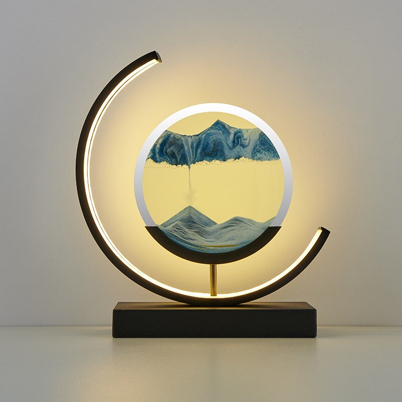Skanto | LED-Tischlampe mit beweglicher Sandlandschaft – SandLight