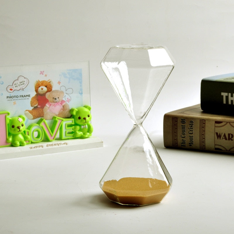 Skanto | 5-60 Minuten Diamant-Sanduhr, Sand-Timer, Sandglas, Kindergeschenk, Timer, Heimdekoration, Erhältlich in mehreren Farboptionen