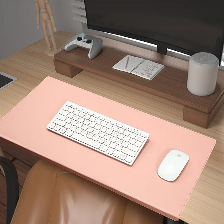 Skanto | Ergonomische PU-Leder-Schreibtischunterlage – Handgelenk- und Ellbogenstütze mit rutschfester Oberfläche für Büro und Gaming