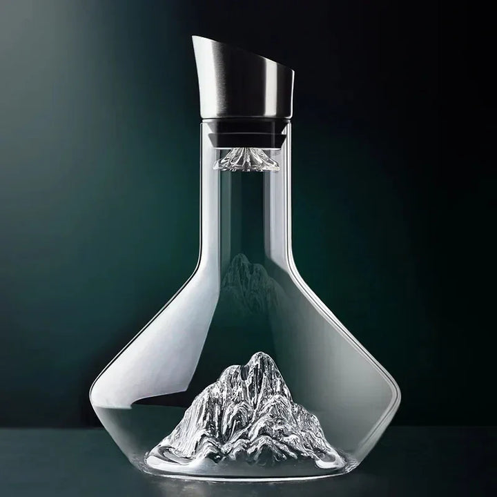 Skanto | 1500ml Iceberg Karaffe Kreatives bleifreies Kristallmaterial Luxus Hochwertiger Rotwein-Verteiler Karaffe Weinkrug