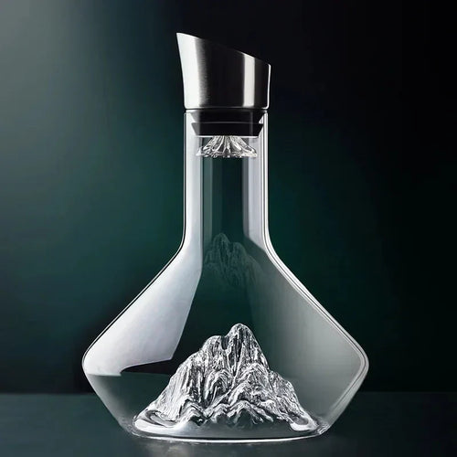 Skanto | 1500ml Iceberg Karaffe Kreatives bleifreies Kristallmaterial Luxus Hochwertiger Rotwein-Verteiler Karaffe Weinkrug