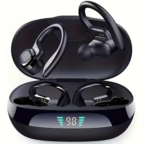 Skanto | SP16 True Wireless Earbuds mit Ohrhaken, wasserdichte Sportkopfhörer mit Mikrofon und HiFi-Stereo-Sound