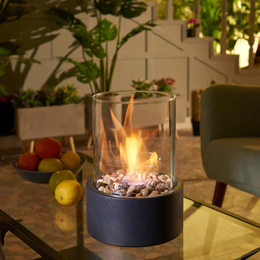 Skanto | Tragbare Feuerschale für eine gemütliche Atmosphäre | Elegante & moderne Tisch-Feuerschale - Shakti
