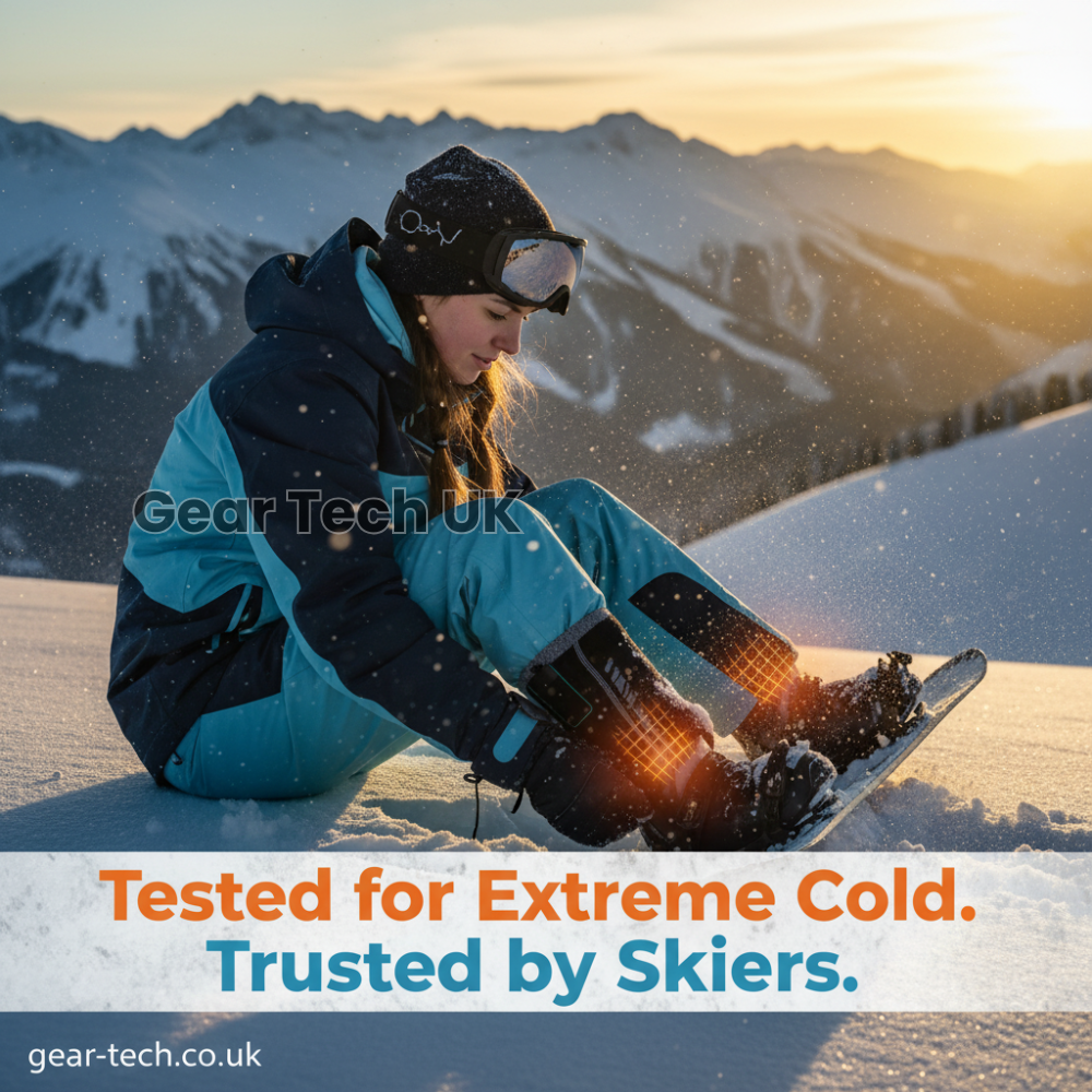 Skanto | Wiederaufladbare beheizte Skisocken & Fußwärmer – Elektrische Thermosocken für Skifahren, Snowboarden & Wintersport UK