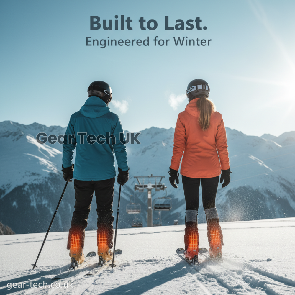 Skanto | Wiederaufladbare beheizte Skisocken & Fußwärmer – Elektrische Thermosocken für Skifahren, Snowboarden & Wintersport UK
