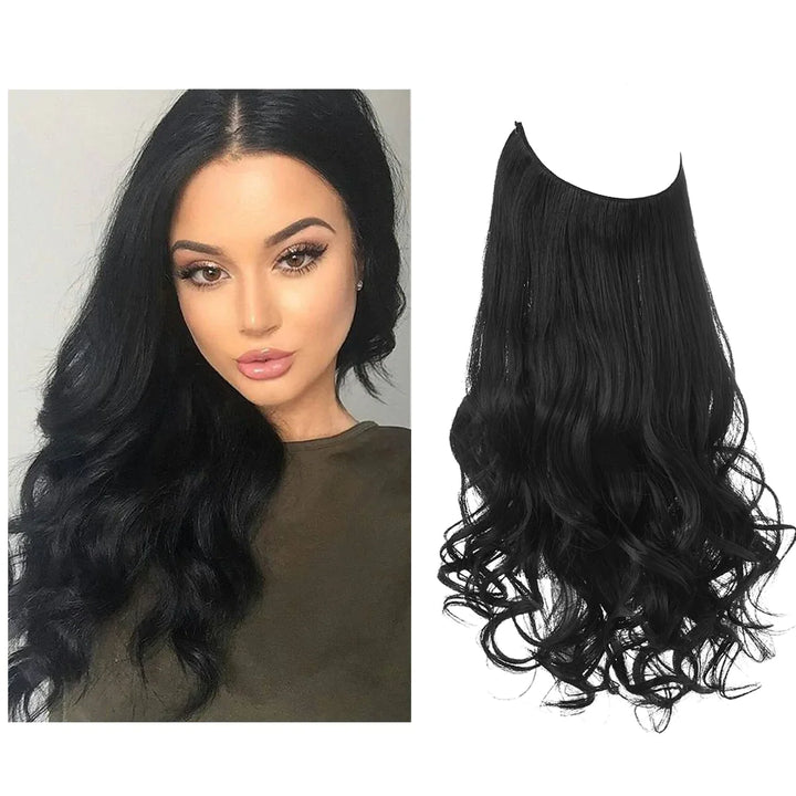 SecretHair | Echthaar Extensions | Natürliches Wellen-Volumen | Blond