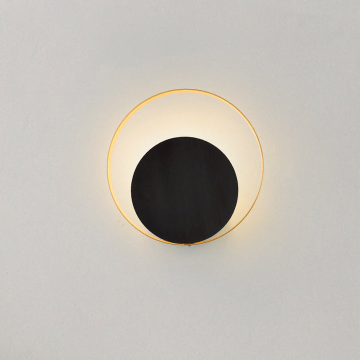 Skanto | Moderne minimalistische Eisenkreis-Ring-1-Licht-Wandleuchte für das Schlafzimmer