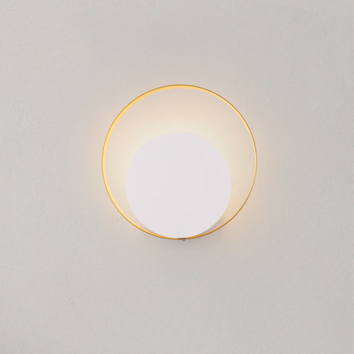 Skanto | Moderne minimalistische Eisenkreis-Ring-1-Licht-Wandleuchte für das Schlafzimmer