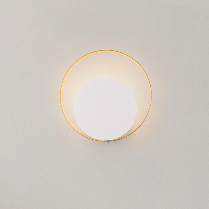 Skanto | Moderne minimalistische Eisenkreis-Ring-1-Licht-Wandleuchte für das Schlafzimmer