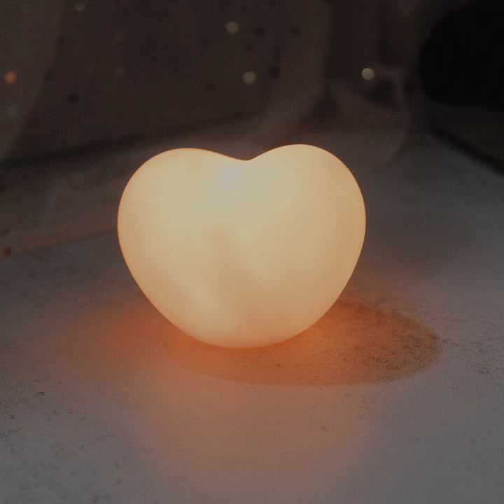 Skanto | LuvSphere Silikon-LED-Nachtlicht | Herzförmiges Design | Tischlampe | Warmes Umgebungslicht | Dekorativ