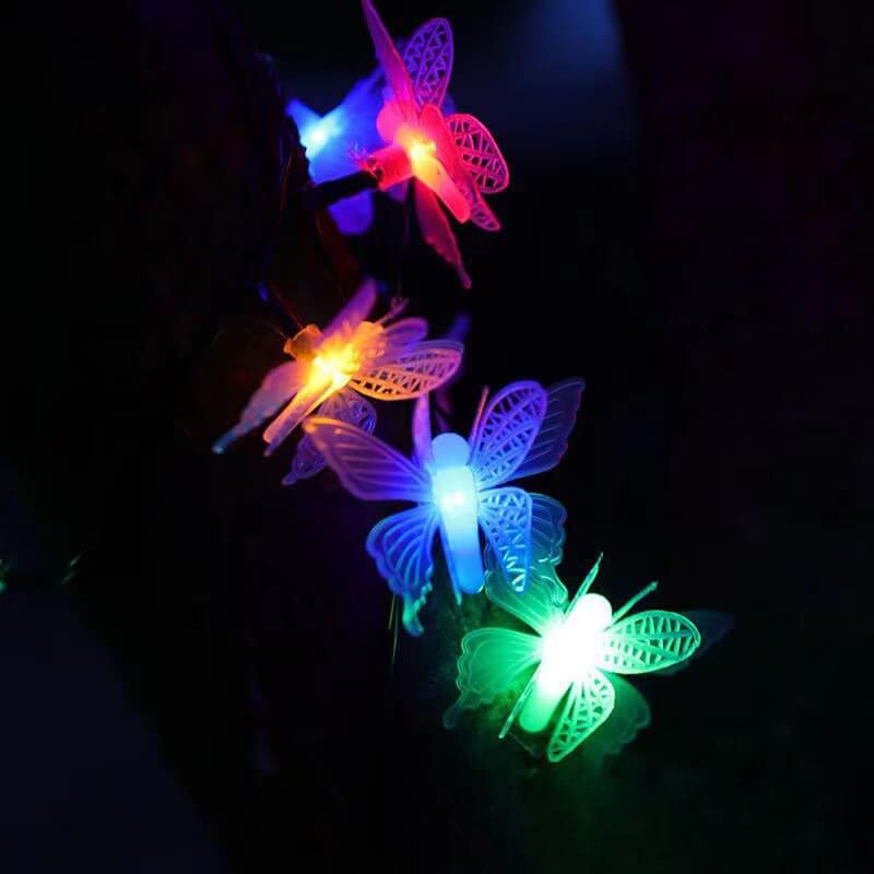 Skanto | Luminelle LED-Lichterkette | Schmetterlings-Design | Für Garten, Balkon & Terrasse | Outdoor-Dekoration