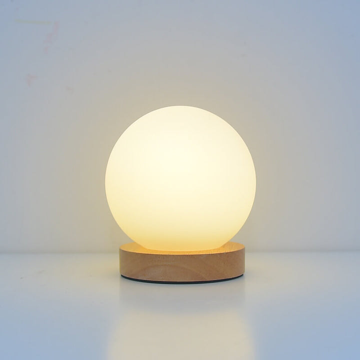 Skanto | Moderne minimalistische runde USB-wiederaufladbare LED-Nachtlicht-Tischlampe