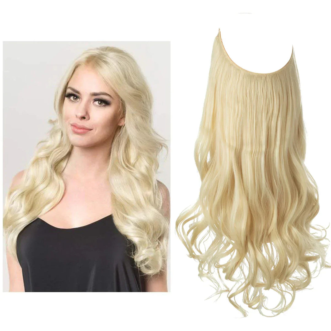 SecretHair | Echthaar Extensions | Natürliches Wellen-Volumen | Blond