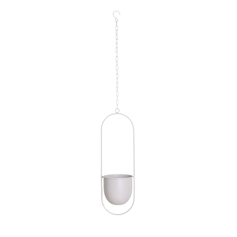 Skanto | DecoBloom Hängepflanzer – Eleganter Pflanzer aus Metall mit Kette für Innen- und Außenbereich