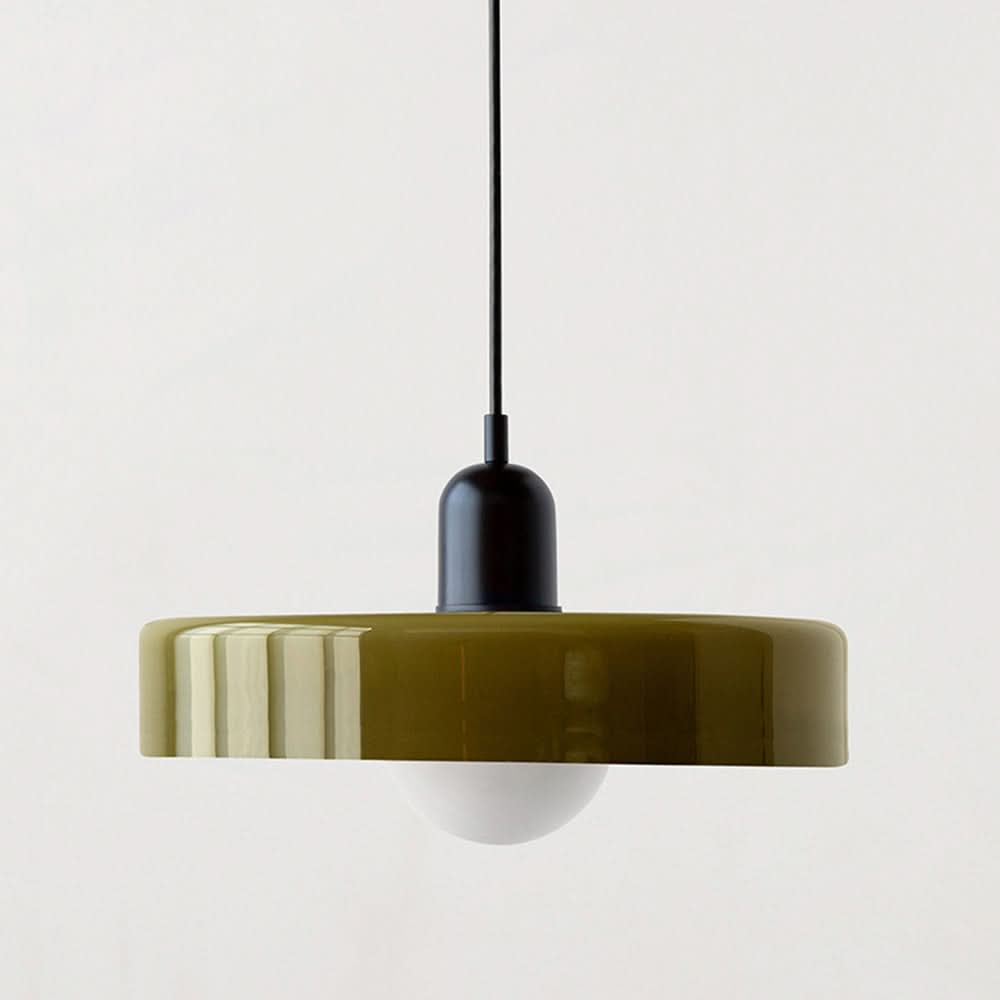 Skanto | Bauhaus Pendelleuchte aus farbigem Glas mit verstellbarer Aufhängung