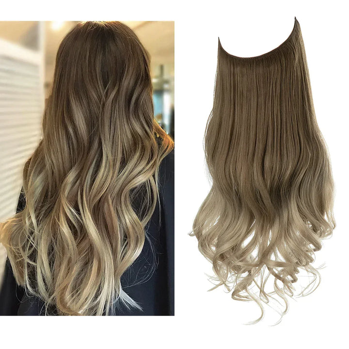 SecretHair | Echthaar Extensions | Natürliches Wellen-Volumen | Blond