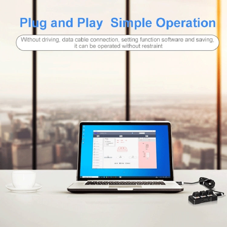 Skanto | MK321BT Bluetooth 5.1 3 Tasten Anpassbare Gaming-Office PS Clip Makro-Programmier-Tastatur (Schwarz)