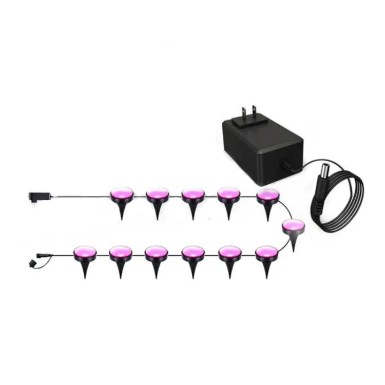 Skanto | CP01 Outdoor WIFI Smart APP Steuerung Gartenbeleuchtung Musik-Synchronisation Outdoor Bodenleuchten (US Stecker)