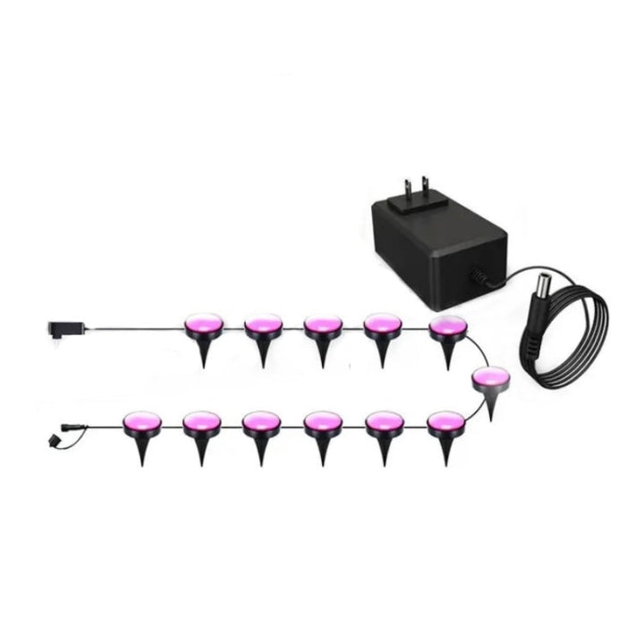 Skanto | CP01 Outdoor WIFI Smart APP Steuerung Gartenbeleuchtung Musik-Synchronisation Outdoor Bodenleuchten (US Stecker)