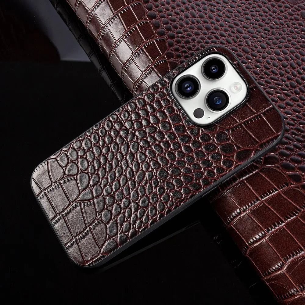 Skanto | Cosmo iPhone-Hülle aus echtem Leder