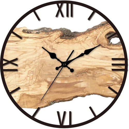 Skanto | Stille Wanduhr aus Acryl und Holz