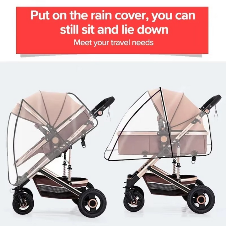 Skanto | Universeller wasserdichter Kinderwagen-Regenschutz für Allwetterschutz
