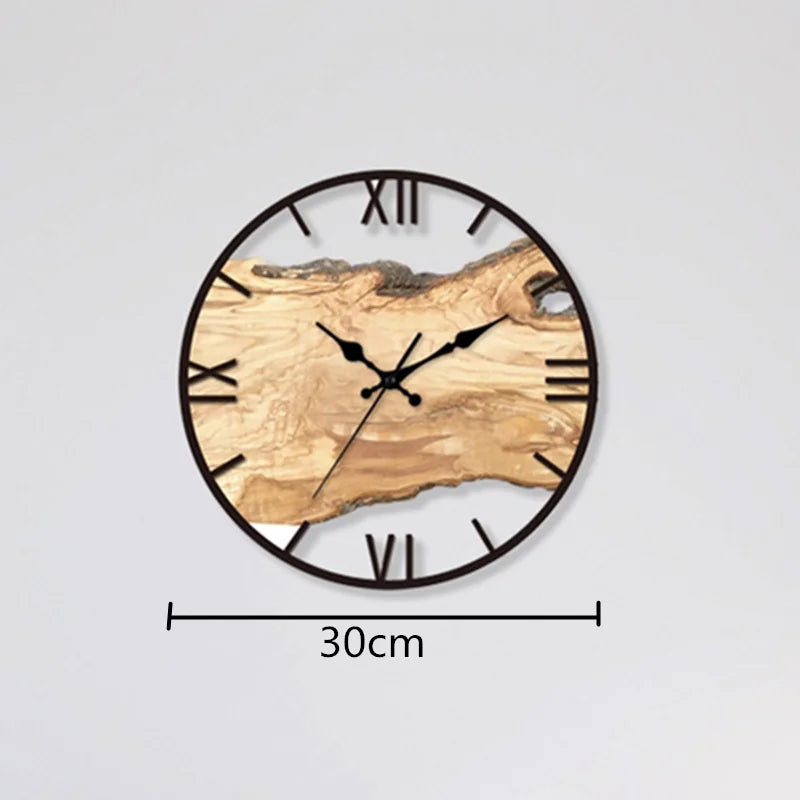 Skanto | Stille Wanduhr aus Acryl und Holz