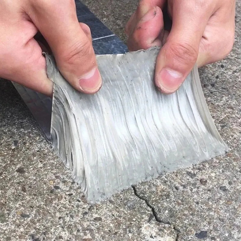 Skanto | Hitzebeständiges wasserdichtes Klebeband – Dickeres Aluminiumfolien-Butylband für Wand-, Pool-, Dachrissreparatur – Selbstklebendes Klebeband