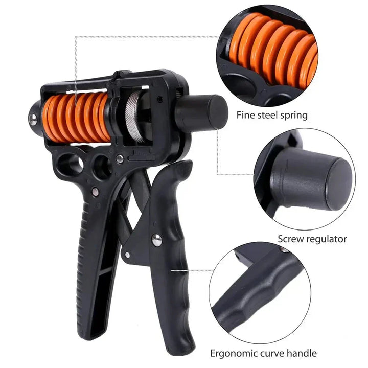 Skanto | Verstellbarer 5-165 kg Schwerer Griffkrafttrainer – Finger-Expander für Arm-, Handgelenk- und Unterarmtraining