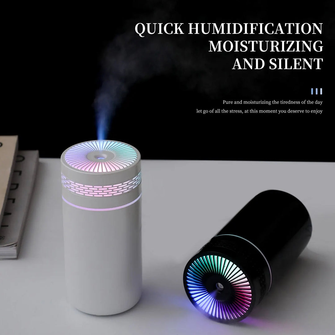 Skanto | 250ML Tragbarer Auto-Luftbefeuchter - USB LED Aroma-Diffusor