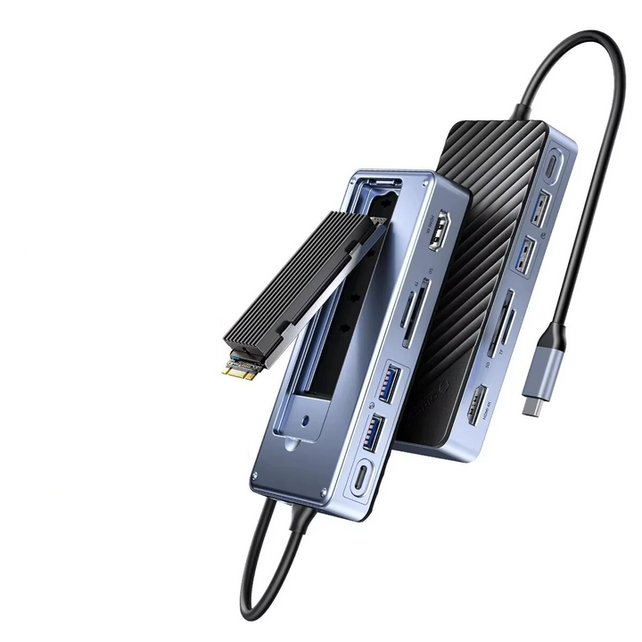 Skanto | Ultimative USB-C Laptop-Dockingstation mit integriertem SSD-Gehäuse