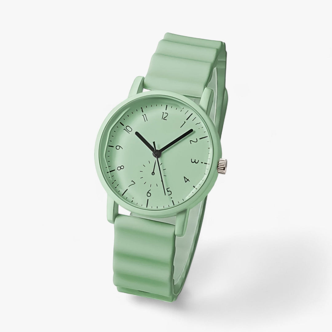 Skanto | Mina Jelly Watch – Farbenfrohe Quarzuhr mit elegantem Silikon-Wellenarmband
