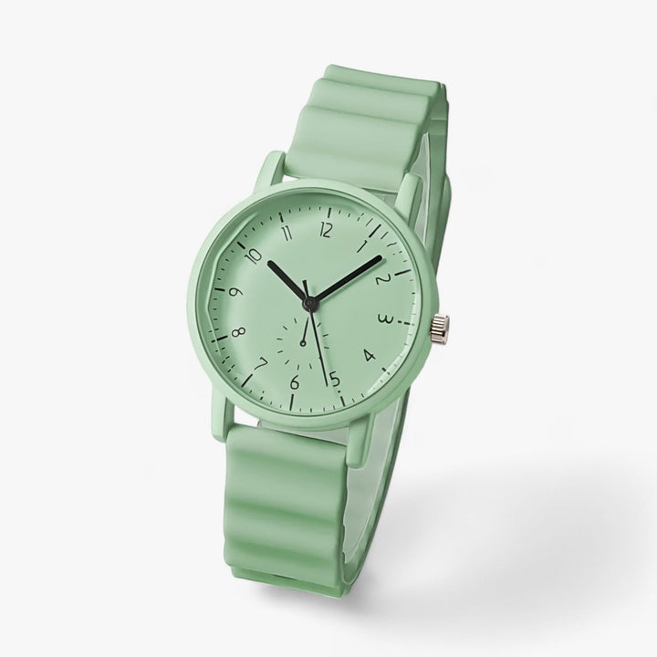 Skanto | Mina Jelly Watch – Farbenfrohe Quarzuhr mit elegantem Silikon-Wellenarmband