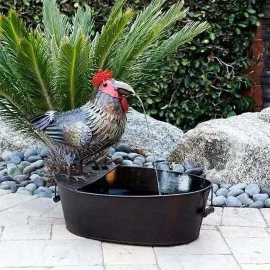 Tierfigur | Bezaubernder Wasserfallbrunnen für den Außenbereich Skanto