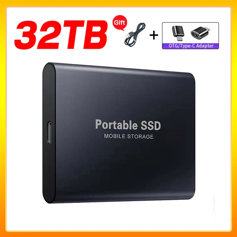 Skanto | Hochgeschwindigkeits-Externe Solid State Drive 1TB Tragbare Externe Festplatte SSD 2TB Externe SSD Festplatte für Laptop Mac