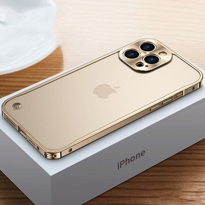 iPhone Aluminium-Hülle | CNC-gefräster Metallrahmen für Schutz | Mehrere Farben