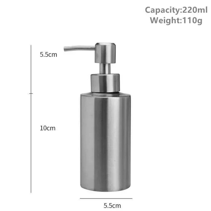 Skanto | Eleganter Edelstahl-Handpumpen-Seifenspender 250ml/350ml/550ml