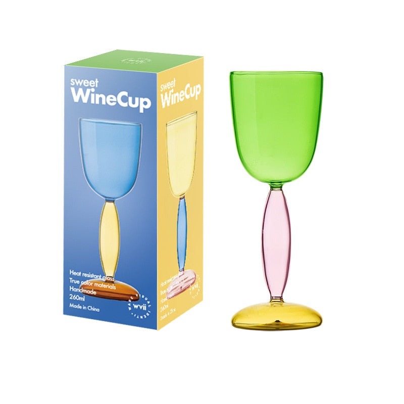 Skanto | Borosilikat 3-Farben-Glas – Weinglas