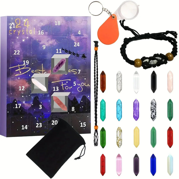 Skanto | Adventskalender mit 24 echten Edelsteinen für junge Entdecker