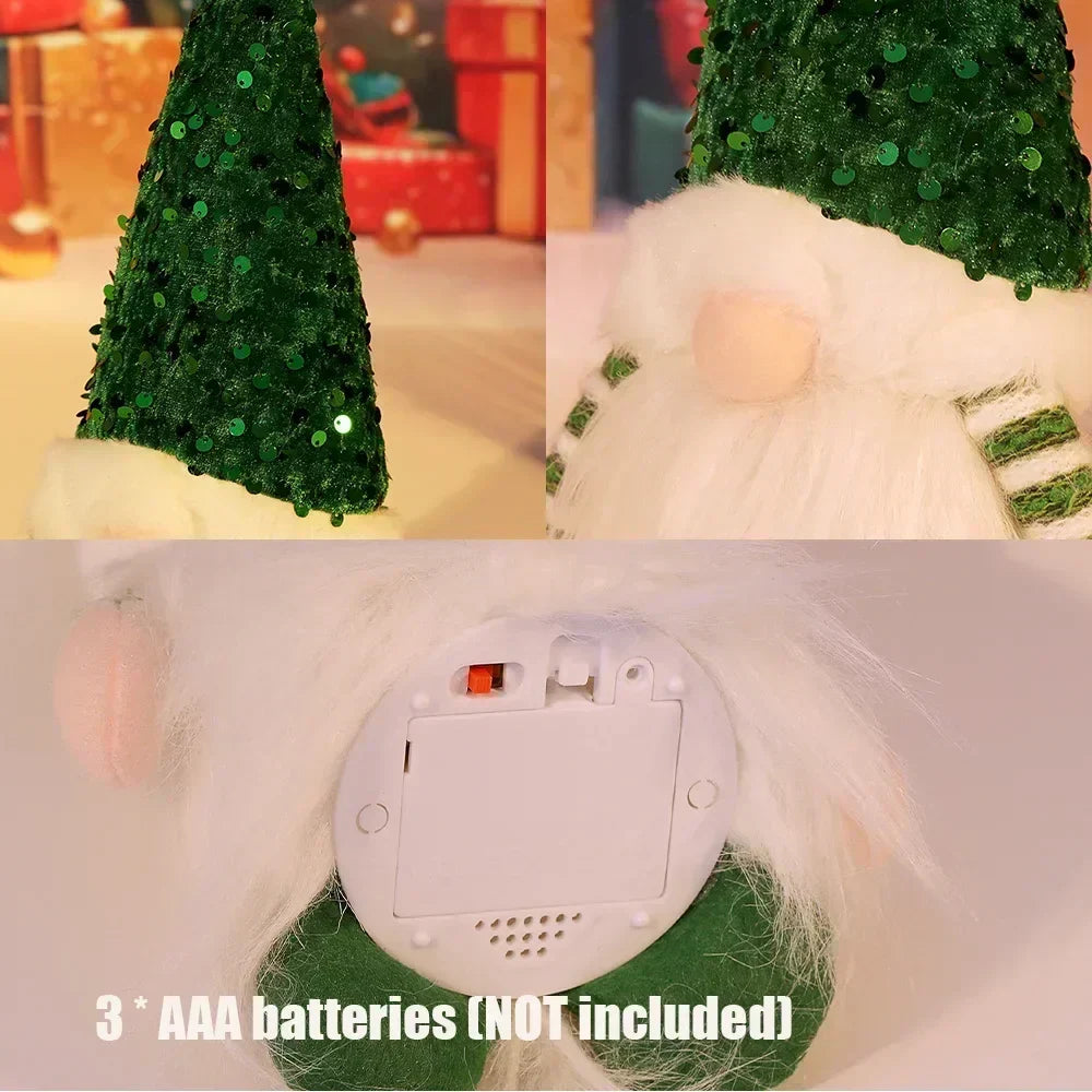 Skanto | Weihnachts-Wichtel-Dekoration | LED Nachtlicht | Warm leuchtendes Feiertagsornament