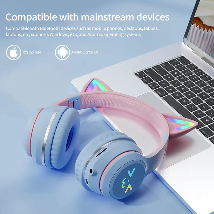 Skanto | RGB Faltbare Bluetooth-Kopfhörer