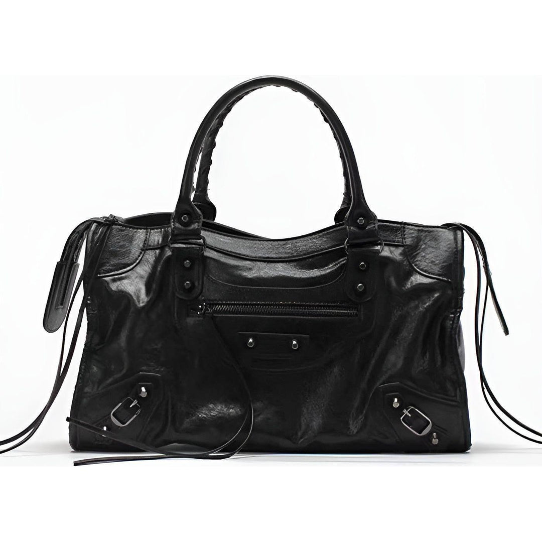 Skanto | Salome Bag | Geräumige Handtasche aus PU-Leder | Schwarz